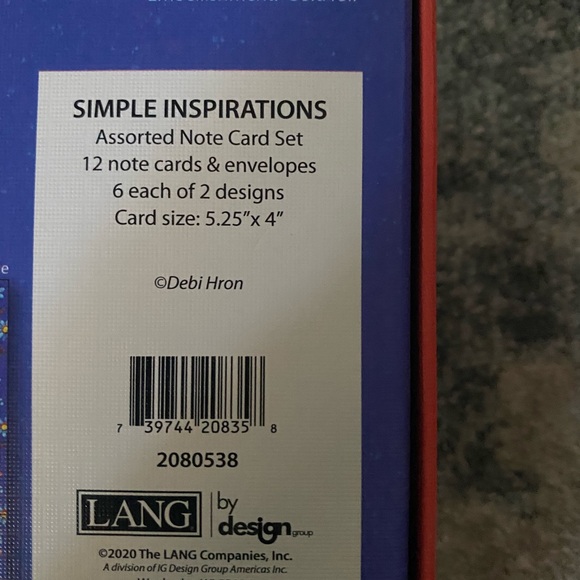 LANG by Designs note card with envelope sets Thank You cards Blank cards - Picture 6 of 6